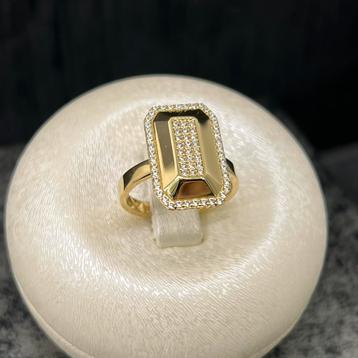 14 karaats gouden ring prachtig nieuw model beschikbaar voor biedingen