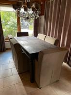 India 6-persoons Eettafel, Ophalen, Gebruikt, Teakhout, 50 tot 100 cm