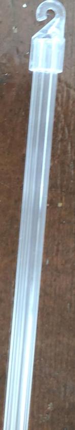 Trekstang gordijn transparant kunststof 165cm., Ophalen of Verzenden, Zo goed als nieuw, Minder dan 50 cm, 150 tot 200 cm