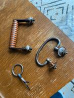 Vintage handgrepen, Doe-het-zelf en Verbouw, Hang- en Sluitwerk, Ophalen of Verzenden, Koper of Messing, Klink of Kruk