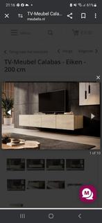 Nieuw tv meubel Calbas Eiken van Meubella., Ophalen of Verzenden, Zo goed als nieuw