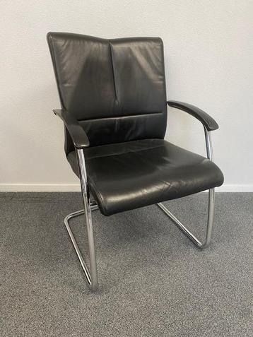Stoel - Leder - Zwart beschikbaar voor biedingen