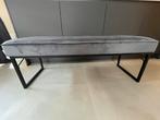 Halbankje grijs, Huis en Inrichting, Banken | Voetenbanken en Poefen, Ophalen, Zo goed als nieuw, Rechthoekig, Minder dan 50 cm