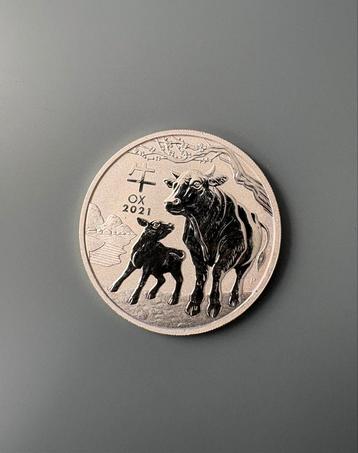 1oz zilver year of the ox 2021 beschikbaar voor biedingen