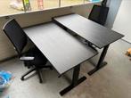 2 Slinger verstelbaar bureau 160x80 Vepa Refurbished, Ophalen of Verzenden, In hoogte verstelbaar, Zo goed als nieuw, Bureau