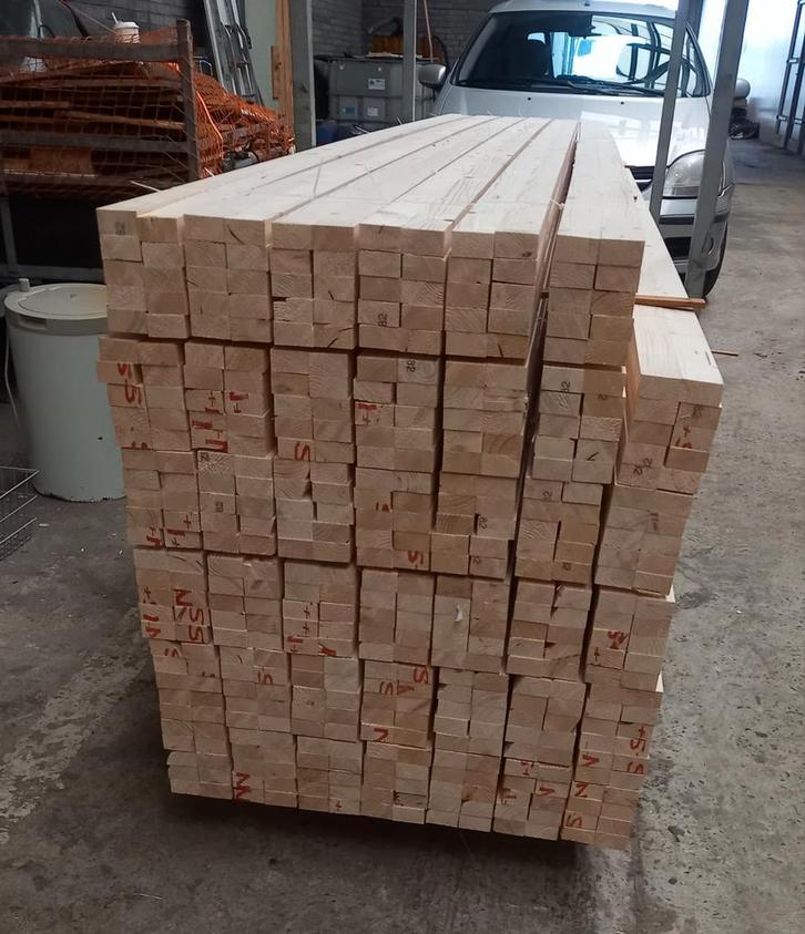 Vuren latten, panlatten geschaafd 25x45x3600, Doe-het-zelf en Verbouw, Hout en Planken, Nieuw, Plank, Vuren, 300 cm of meer, Minder dan 25 mm