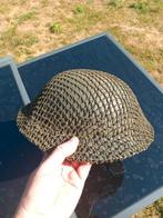 Canadese Camou Helm WO2, origineel, Ophalen of Verzenden, Landmacht, Helm of Baret