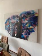 Mooi doek 150 cm bij 100 cm olifant, Antiek en Kunst, Kunst | Schilderijen | Abstract, Ophalen of Verzenden