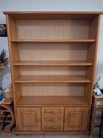 Houten Boekenkast met Deuren en Lades, Ophalen, 100 tot 150 cm, Landelijk, 150 tot 200 cm