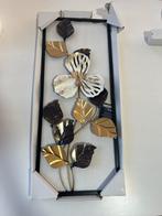 Metalen Wanddecoratie Bloem en Bladeren, Ophalen of Verzenden, Nieuw