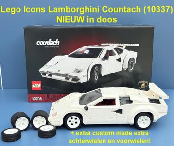 LEGO Icons Lamborghini Countach (10337) NIEUW + extra wielen beschikbaar voor biedingen