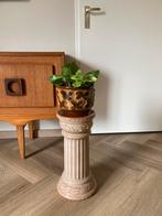 Plantenzuil/ plantenstandaard aardewerk decoratief, Ophalen, Zo goed als nieuw