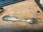 Zeldzaam zilveren vorkje met keurmerken, Antiek en Kunst, Ophalen of Verzenden