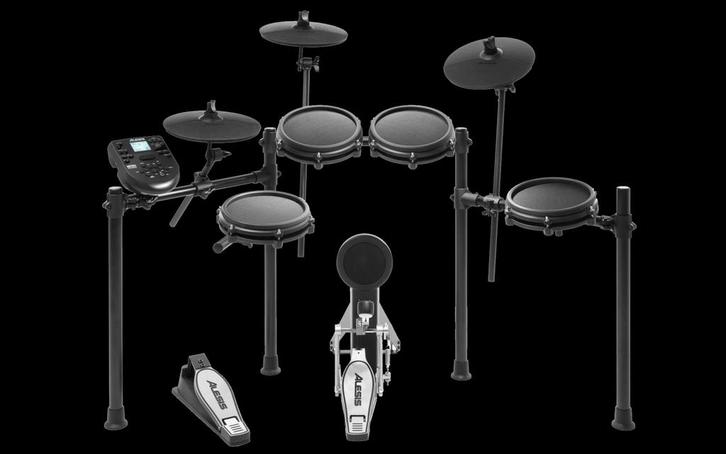 Alesis Nitro Mesh Elektronisch Drumstel met upgrades!, Muziek en Instrumenten, Drumstellen en Slagwerk, Zo goed als nieuw, Overige merken