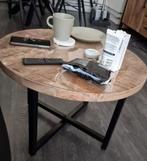 Mango houten bijzettafel, Huis en Inrichting, Ophalen, Minder dan 45 cm, Rond, 55 tot 75 cm