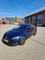 Volkswagen Golf Variant 1.4 TSI Highline xenon, navi, leder, Auto's, Zwart, 4 cilinders, Blauw, Leder en Stof