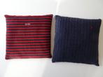 Ralph Lauren en Flottille kussen rood blauw streepjes, Ophalen of Verzenden, Blauw, Vierkant