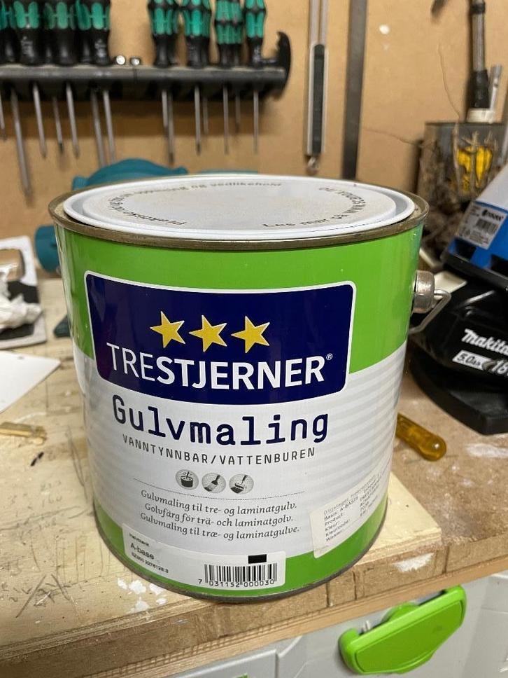Trestjerner Gulvmaling | houtverf en betonverf voor binnen, Doe-het-zelf en Verbouw, Verf, Beits en Lak, Nieuw, Verf, Minder dan 5 liter