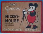 zoek oud Gevers Mickey Mouse chocolate wafer plaatjesalbum, Gelezen, Ophalen of Verzenden, Plaatjesalbum, Walt Disney