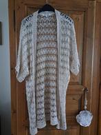 Mooi lang beige vest met korte mouw (valt als 42/44/XL), Verzenden, Zo goed als nieuw, Maat 42/44 (L), Beige