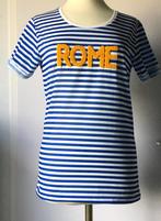 Nieuw wit/blauw gestreept shirt Maat M., Maat 38/40 (M), Blauw, Nieuw, Ophalen of Verzenden