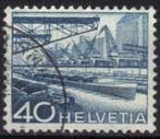 Zwitserland 1949 - Yvert 489 - Techniek en Gebouwen (ST), Postzegels en Munten, Verzenden, Gestempeld