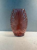 Roze glazen vaas art deco stijl Light and Living, Huis en Inrichting, Overige kleuren, Ophalen of Verzenden, Minder dan 50 cm