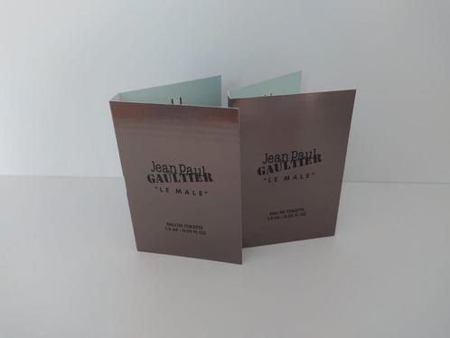 Nieuw 2x Jean Paul Gaultier Le Male Parfum edt 1,5 ml sample, Sieraden, Tassen en Uiterlijk, Uiterlijk | Parfum, Nieuw, Ophalen of Verzenden