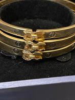 Gouden Armbanden Set, Sieraden, Tassen en Uiterlijk, Armbanden, Ophalen of Verzenden, Zo goed als nieuw, Goud, Met strass