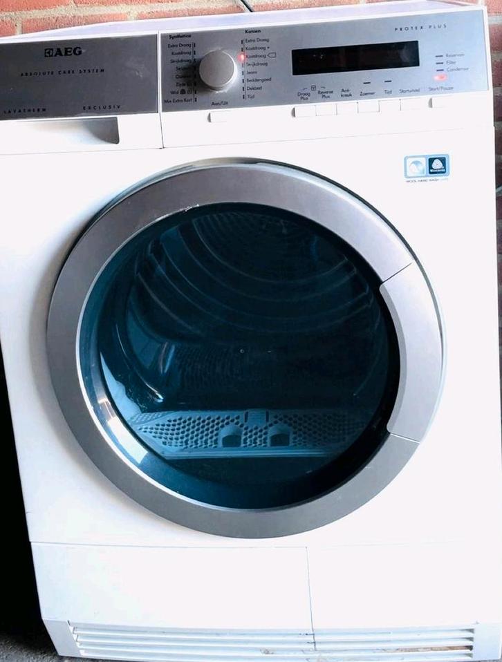 Mooie & Nette AEG Warmtepompdroger 8KG Wasmachine 8KG A+++ , Witgoed en Apparatuur, Wasdrogers, Zo goed als nieuw, Condens, Voorlader