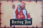 Hertog Jan bier logo geel reclamebord van metaal wanddeco, Ophalen of Verzenden, Nieuw, Reclamebord, Plaat of Schild, Hertog Jan