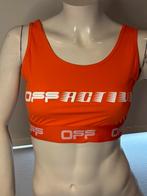 Off white korte top xs, Kleding | Dames, Tops, Oranje, Ophalen of Verzenden, Zo goed als nieuw, Korte mouw