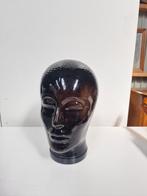 Modernistisch Glazen hoofd vintage koptelefoonhoofd, Antiek en Kunst, Antiek | Glas en Kristal, Ophalen