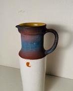 Ravelli keramiek vaas met oor , jaren 70, Huis en Inrichting, Gebruikt, Blauw, Aardewerk of Porselein, Ophalen of Verzenden