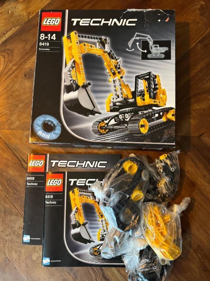 LEGO Technic Graafmachine - 8419, Kinderen en Baby's, Speelgoed | Duplo en Lego, Zo goed als nieuw, Lego, Complete set, Ophalen of Verzenden