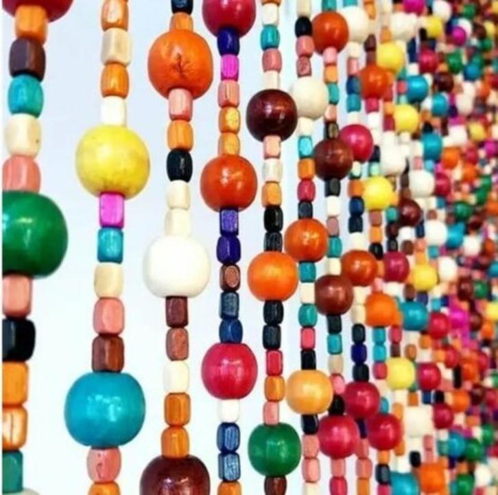Kralengordijn Bubble gum vliegengordijn kralen 90x230cm, Huis en Inrichting, Stoffering | Gordijnen en Lamellen, Nieuw, 200 cm of meer