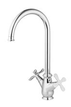 Nostalgische keukenkraan, tweeknops mengkraan, Ixia chroom, Verzenden, Nieuw