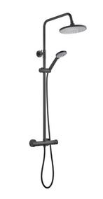 Atlantic regendoucheset Asher zwart met thermostaatkraan, Ophalen, Nieuw, Douche