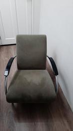Stoel. Jan de Bouvrie. Gelderlander. Stof Alcara, Huis en Inrichting, Fauteuils, 75 tot 100 cm, Ophalen of Verzenden, Zo goed als nieuw