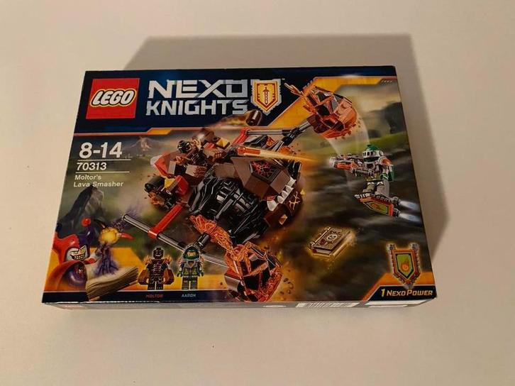 Lego Nexo Knights 70313 - Moltor's Lava Smasher, Kinderen en Baby's, Speelgoed | Duplo en Lego, Zo goed als nieuw, Lego, Complete set