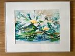 Schilderij Waterlelie, Ophalen