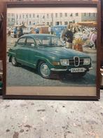 Saab 96 poster in lijst, Ophalen of Verzenden