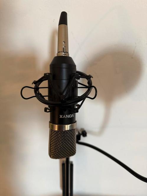 Vonyx Condensator Microfoon met Shockmount, Muziek en Instrumenten, Microfoons, Zo goed als nieuw, Studiomicrofoon, Ophalen of Verzenden