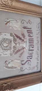 Schildery Sacrament., Huis en Inrichting, Woonaccessoires | Lijsten, Ophalen of Verzenden, Gebruikt, Hout, Minder dan 50 cm