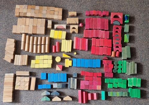 houten blokken speelgoed., Kinderen en Baby's, Speelgoed | Houten speelgoed, Gebruikt, Overige typen, Ophalen of Verzenden