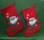 Vintage kerstsokken 2 stuks, Ophalen of Verzenden, Zo goed als nieuw