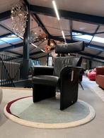 Jori Aqua Fauteuil zwart leer Design stoel, Huis en Inrichting, Fauteuils, Gebruikt, Jori, Ophalen of Verzenden, 50 tot 75 cm