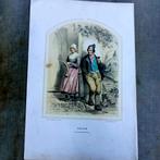 Klederdracht. Bing & Braet. I Noord-Holland. Huizen 1857, Ophalen of Verzenden