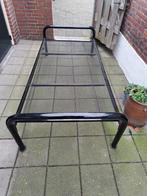 Zwart stalen bed. Zelf ophalen., 90 cm, Eenpersoons, Zwart, Ophalen of Verzenden