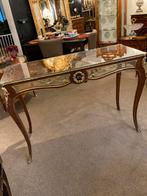 Zeer mooie sidetable marqueterie met Limoges plaquette, Antiek en Kunst, Antiek | Meubels | Tafels, Ophalen